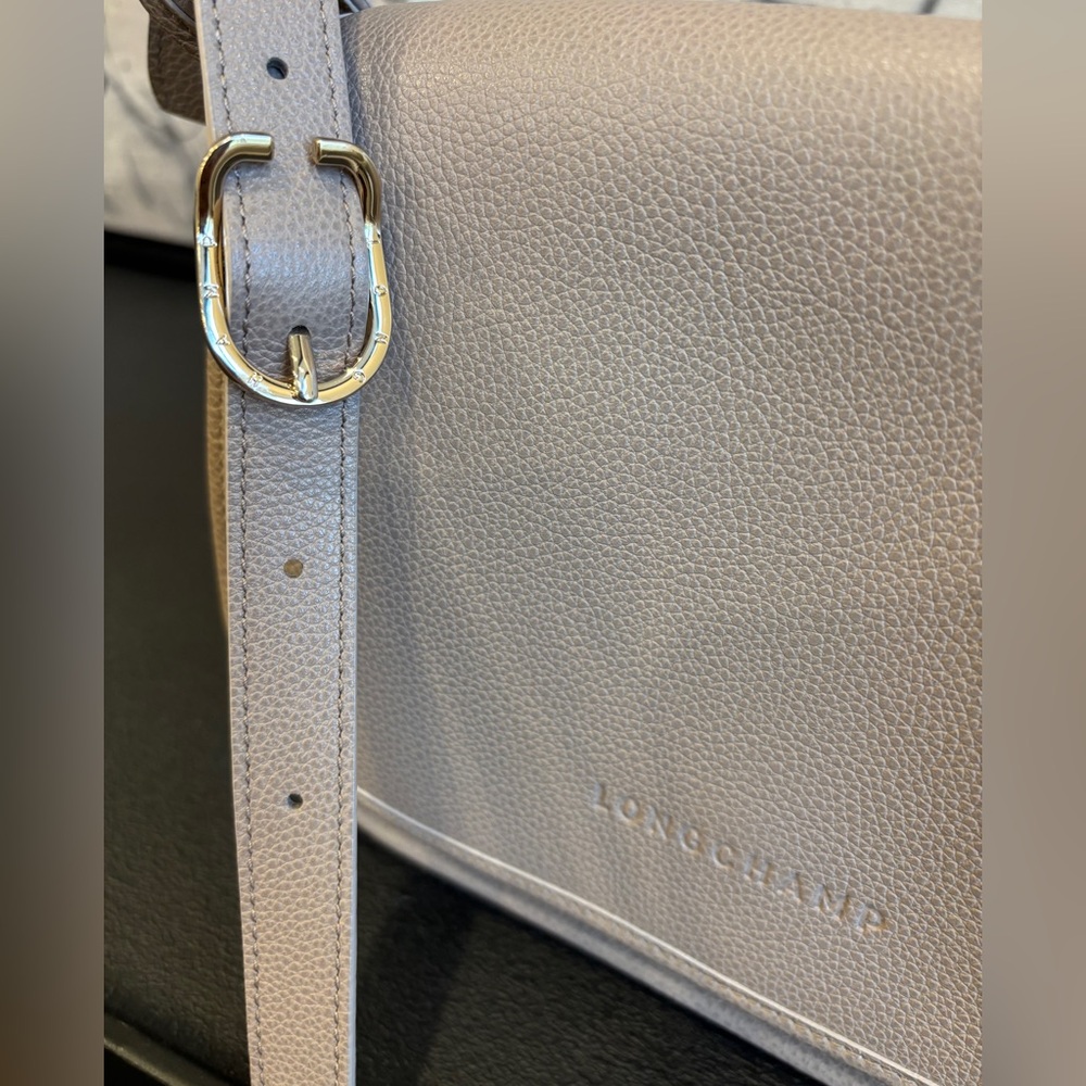 LONGCHAMP Le Foulonné Leather Crossbody - Picture 2 of 7